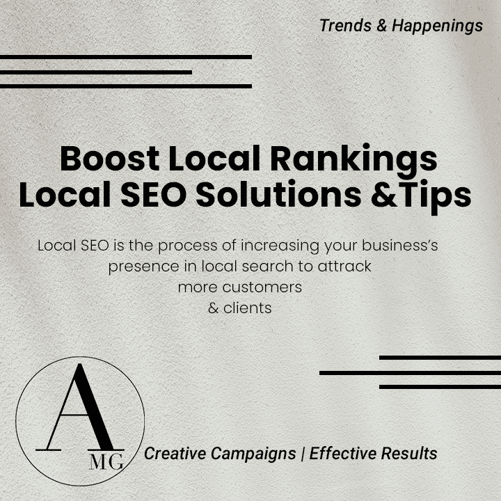 Tips To Boost Local Rankings. SEO solutions